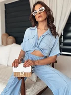 Koszule damskie - Koszula damska GRITAN błękitna Dstreet DY0430 - miniaturka - grafika 1