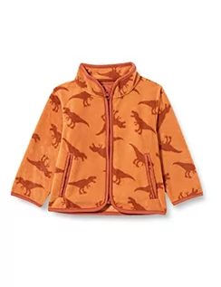 Kurtki i płaszcze dla chłopców - Playshoes Dziecięca kurtka polarowa z dinozaurami, ochra, 152 - grafika 1
