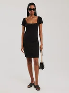 Sukienki - BIG STAR Sukienka w kolorze czarnym - miniaturka - grafika 1