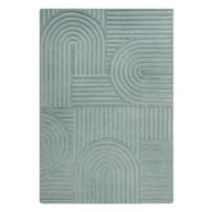 Dywany - Turkusowy dywan wełniany Flair Rugs Zen Garden, 120x170 cm - miniaturka - grafika 1