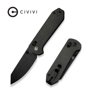 Nóż składany Civivi Yonder Dark Green Canvas Micarta, Black Stonewashed 14C28N by Zac Whitmore (C23073B-1) - Noże - miniaturka - grafika 1