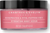 Peelingi do ciała - Crabtree & Evelyn Rosewater & Pink Peppercorn Nawilżający peeling do ciała 220g - miniaturka - grafika 1