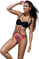 Stroje kąpielowe - Lorin L4222/9 monokini strój kąpielowy - miniaturka - grafika 1