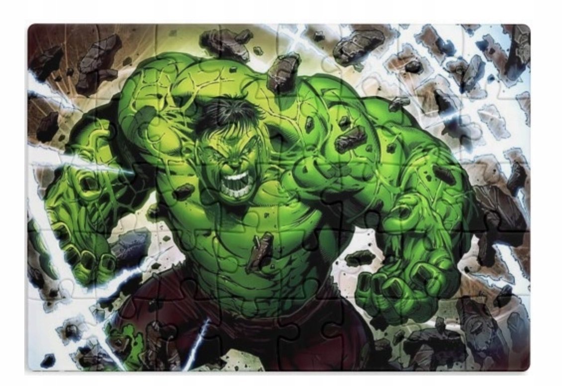 PUZZLE HULK AVENGERS A3 252 el z Nadrukiem + IMIĘ #68