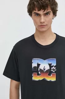 Koszulki męskie - DC t-shirt bawełniany męski kolor czarny z nadrukiem ADYZT05355 - grafika 1