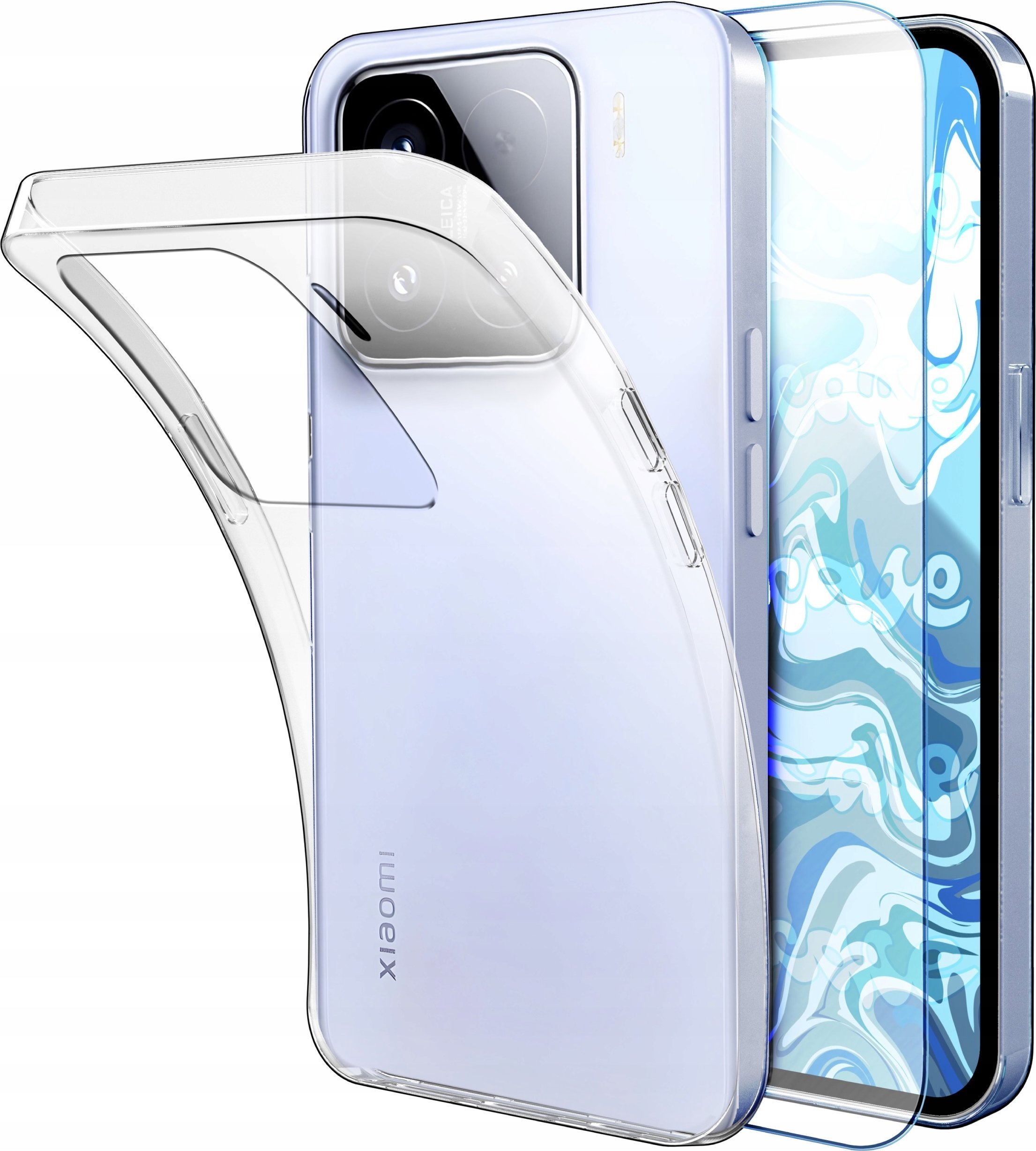 Etui Do Xiaomi 15 Przezroczyste, Silikonowe, Ochronne, Pokrowiec Szkło