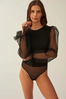 Body - Undress Code body Hidden promise Bodysuit damskie kolor czarny gładka 460 - grafika 1