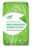 Zdrowa żywność - Bio Planet SERIA MĄKI I SKROBIE MĄKA ORKISZOWA RAZOWA TYP 2000 BIO 500 g - BIO - miniaturka - grafika 1