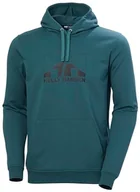 Bluzy męskie - Helly Hansen Męska bluza z kapturem Nord Graphic Pull Over, Dark Creek, XL - miniaturka - grafika 1