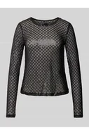Bluzki damskie - Bluzka o kroju regular fit z długim rękawem i cekinowym obszyciem model SAFINA - Vero Moda - miniaturka - grafika 1