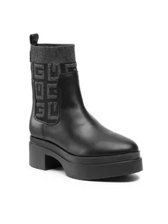 Botki damskie - Guess Botki FL5KNN ELE10 Czarny 35, 36, 37, 38, 39, 40 - grafika 1