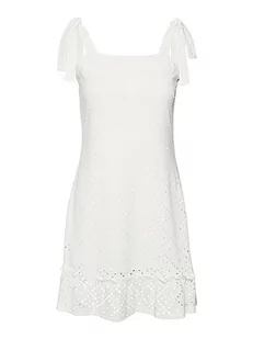 VERO MODA Damska sukienka VMTASSA SL Short Dress Noos, śnieżnobiała, XXL, Snow White, XXL - Sukienki - miniaturka - grafika 1