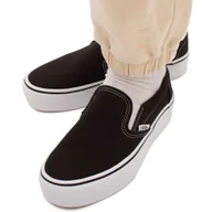 Sneakersy damskie - "Vans UA Classic Slip On Damskie Czarne (VN00018EBLK)" - miniaturka - grafika 1