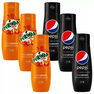 Syropy saturatora Sodastream Pepsi Max Mirinda x 6 - Syropy i koncentraty owocowe - miniaturka - grafika 1