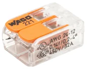 Kostki, złączki, wtyczki - Złącze automatyczne szybkozłączka 2x0,2-4 mm 10 szt. WAGO - miniaturka - grafika 1