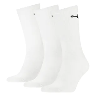 Skarpety wysokie PUMA PUMA CREW SOCK LIGHT 3P 90794002 – Biały - Skarpetki damskie - miniaturka - grafika 1