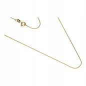 Łańcuszki - Złoty łańcuszek 333 elegancki błyszczący splot 8kt na prezent 40cm - miniaturka - grafika 1