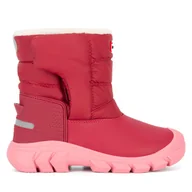 Buty dla dziewczynek - Śniegowce Hunter JFT6166WWU-VPK Czerwony - miniaturka - grafika 1