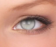 Soczewki kontaktowe - Maxvue Vision Crazy Lens - White Screen 2 szt moc 0.00 - miniaturka - grafika 1