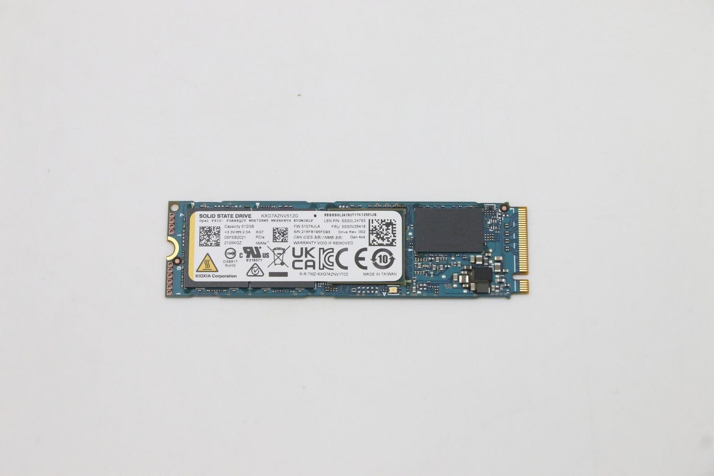 512GB M.2 PCIe NVMe SSD with