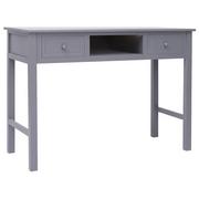 Biurka - Drewniane biurko z szufladami, 108x45x76 cm, szare - miniaturka - grafika 1