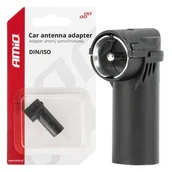 Inne akcesoria audio-wideo - Adapter antenowy redukcja wtyk din iso kątowy amio-03968 - miniaturka - grafika 1