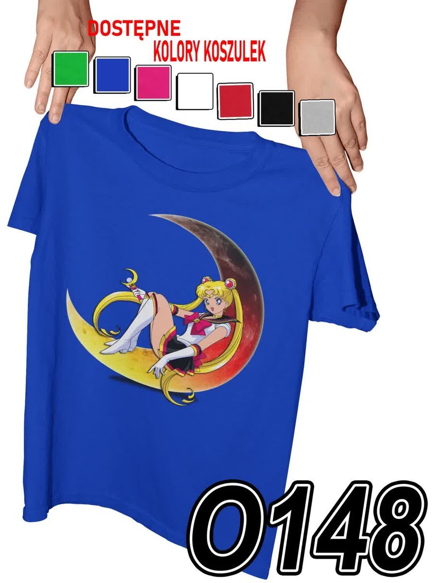 Koszulka Dziecięca Z Nadrukiem Sailor Moon Czarodziejki - L 146-152