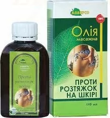 Olej do Masażu Przeciw Rozstępom, 100% Naturalny, 110 ml - Olejki i świece do masażu - miniaturka - grafika 1