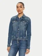 Kurtki damskie - Tommy Jeans Kurtka jeansowa Vivianne DW0DW20158 Granatowy Regular Fit - miniaturka - grafika 1