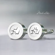 Spinki do mankietów i krawatów - No. 1 - My Dad - spinki stalowe - miniaturka - grafika 1