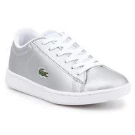 Buty dla dziewczynek - Buty Lacoste 7-34SPC0006334 srebrny - miniaturka - grafika 1