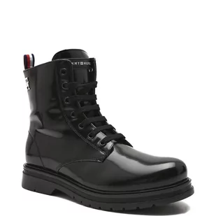 Tommy Hilfiger Botki | z dodatkiem skóry - Buty dla dziewczynek - miniaturka - grafika 1