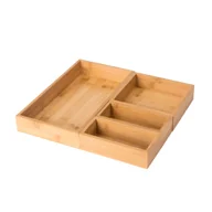 Pojemniki łazienkowe - Zestaw organizerów Bamboo 4 sztuki Sensea - miniaturka - grafika 1