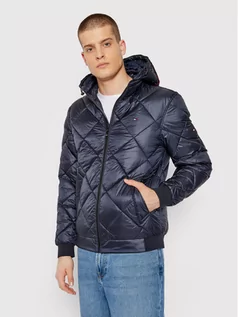 Kurtki męskie - Tommy Hilfiger Kurtka puchowa Diamond Quilted MW0MW19617 Granatowy Regular Fit - grafika 1