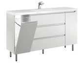 Szafki łazienkowe - Szafka Stojąca Z Umywalką ETH 140 cm KD - Kaszmir Mat - miniaturka - grafika 1