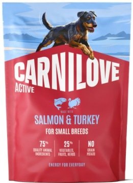 CARNILOVE Active Dog Salmon & Turkey Adult Small Breeds 1,5 kg łosoś i indyk, dla dorosłych psów małych ras
