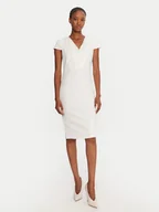 Sukienki - Rinascimento Sukienka koktajlowa CFC0125515003 Biały Slim Fit - miniaturka - grafika 1