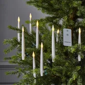 Oświetlenie świąteczne - Lampki choinkowe świeczki Led PAULINA 10 lampek na baterie z pilotem B. Ciepłe - miniaturka - grafika 1