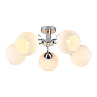 Lampy sufitowe - Oslo lampa sufitowa 5xE27 chrom/biały ML1274 - miniaturka - grafika 1