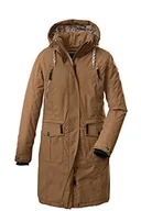 Płaszcze damskie - G.I.G.A. DX (GIGEQ Damski Casual płaszcz funkcyjny z odpinanym kapturem GW 47 WMN CT, jasnobrązowy, 36, 38720-000 - miniaturka - grafika 1