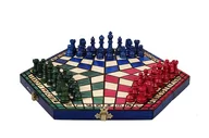 Gry planszowe - Sunrise Chess&Games, Szachy drewniane dla trójki graczy, 16x28x4 cm - miniaturka - grafika 1