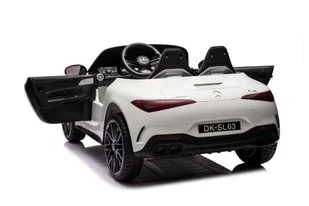 Auto Na Akumulator Mercedes AMG SL63 Biały - Pojazdy elektryczne dla dzieci - miniaturka - grafika 5
