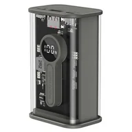 Powerbanki - Gembird PowerBank Transparentny 9000 mAh QC3.0 Czarny - miniaturka - grafika 1
