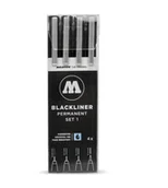 Markery permanentne - Molotow mołotow blackliner blackliner 4er etui Set i MO200486 - miniaturka - grafika 1
