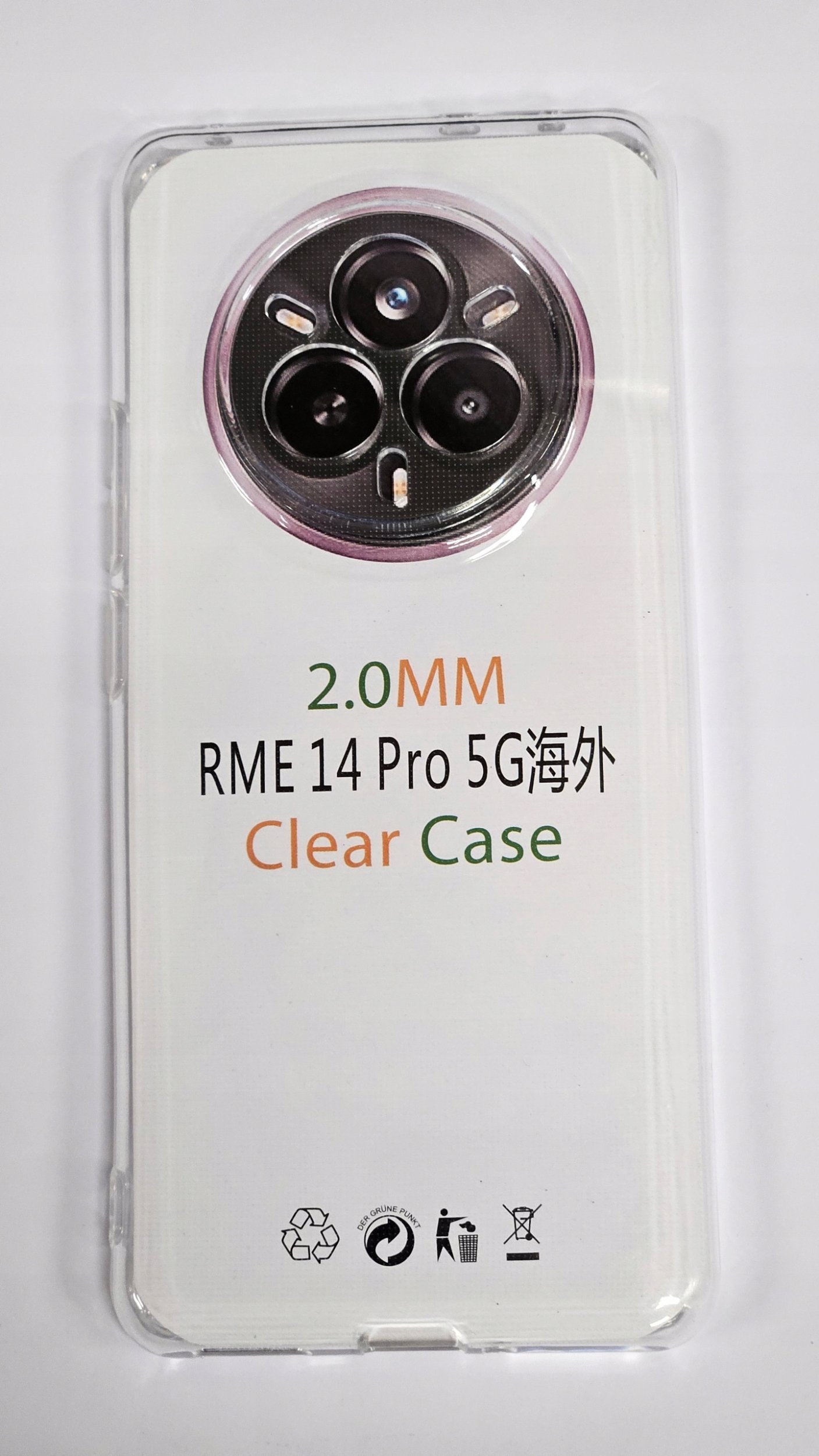 Futerał CLEAR CASE 2 mm do REALME 14 PRO camera protection transparentny