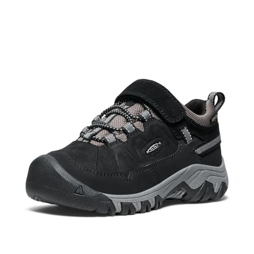 KEEN Wodoodporne buty trekkingowe Targhee 4 Low Unisex, Czarny stalowy szary, 8 UK
