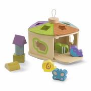 Zabawki interaktywne dla dzieci - Chicco Zabawki drewniane Domek zwierząt - miniaturka - grafika 1