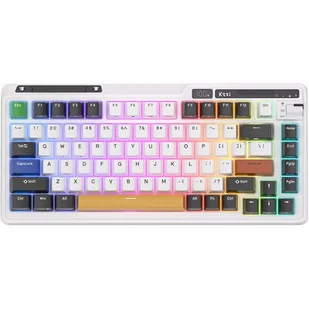 Klawiatura mechaniczna Royal Kludge KZZI K75 pro RGB, Moment Switch (retro-niebieska) - Klawiatury - miniaturka - grafika 2