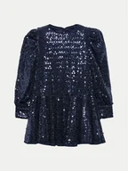 Sukienki i spódniczki dla dziewczynek - Abel & Lula Sukienka elegancka 5538 Granatowy Regular Fit - miniaturka - grafika 1