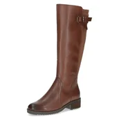 Kozaki damskie - Caprice Damskie 9-25691-41 modne kozaki, Cognac Comb, 37 EU szerokie, Cognac Comb, 37 EU szeroki - miniaturka - grafika 1